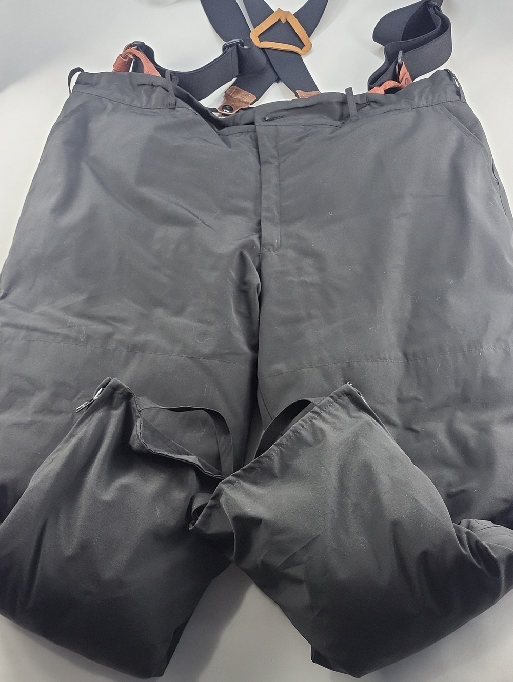 Vintage Canada Goose Down-Insulated Cargo Snow Pants With Suspenders - Black 2XL